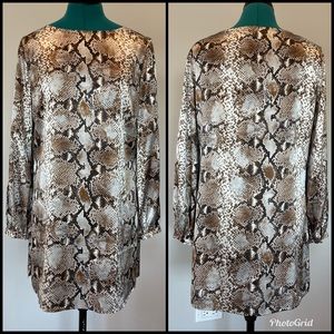 CHICO’S Animal Print Silk Dress